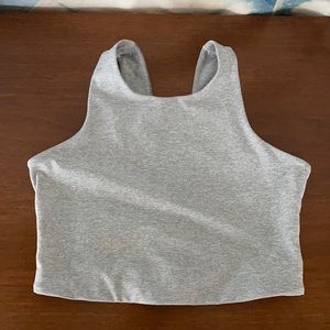 Outdoor Voices Venus Crop Top Dove/Ash/Graphite